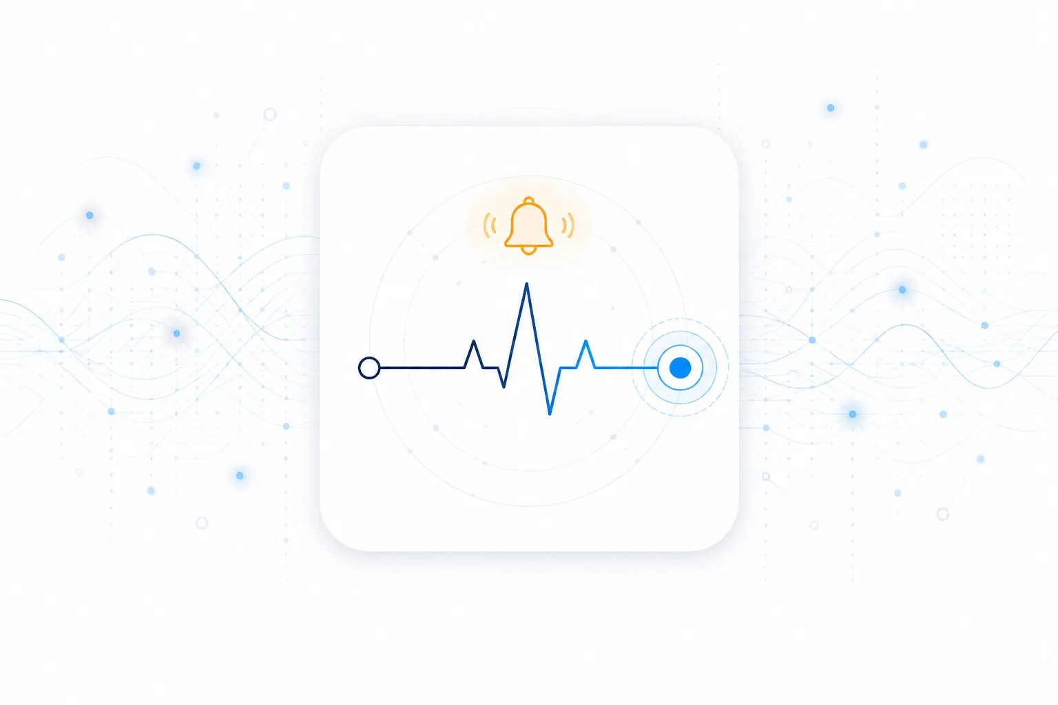 Monitoring pulse line with alert bell